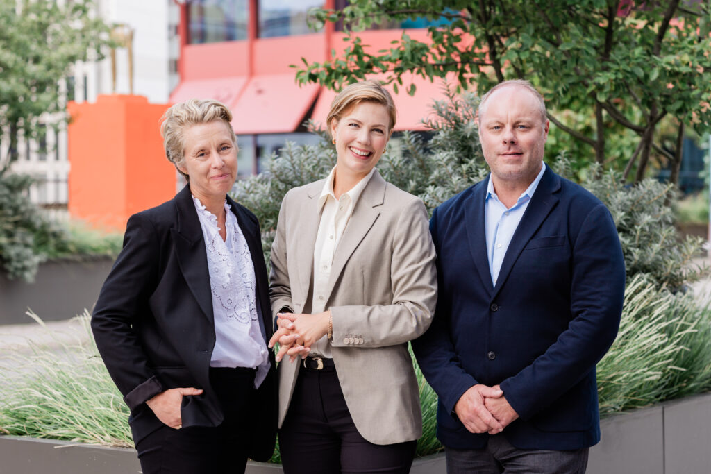 Marie Hedman VD Omeo, Charlotte Magne VD Releye och Jonas Boström VD Attollo